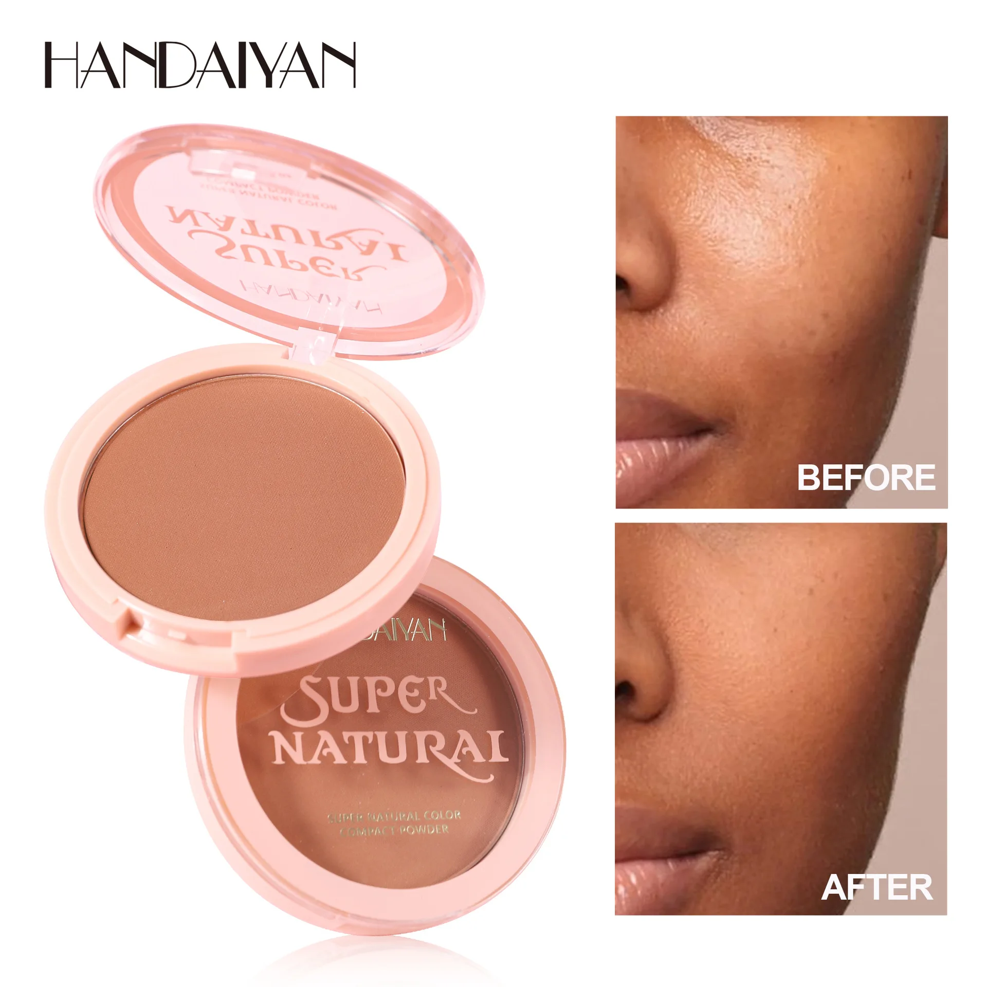 Matte Finish Setting Powder Long Lasting Waterproof Smudge Resistant Non Greasy Velvet Blurring  Touch Up Makeup