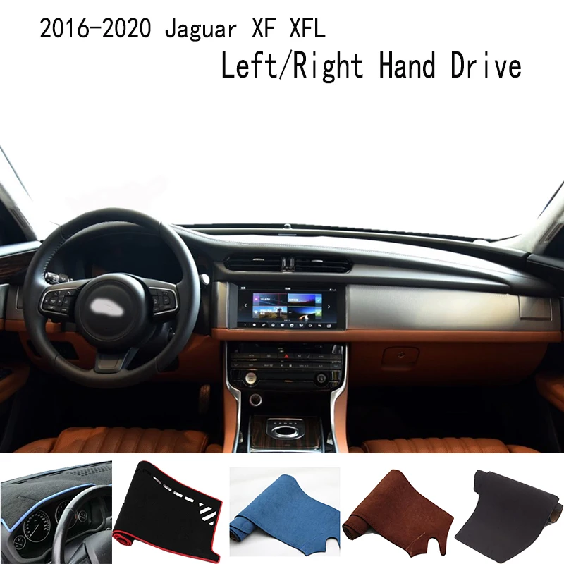 For Jaguar XF XFL X260 2016-2020 Accessories Dashboard Cover Instrument Panel Dash Mat Dashmat Protective Pad