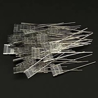 Wholesales 100pcs Home Fitting Resistance MeshSheet 0.8 1.0 1.2ohm A1 6x6mm with Legs To Pumps Accessories Tools