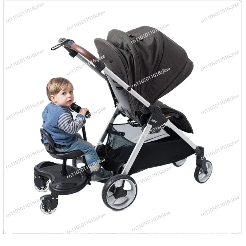 For The Second Child Artifact Scooter, Twin Stroller Stroller, Rear Hanging Small Trailer