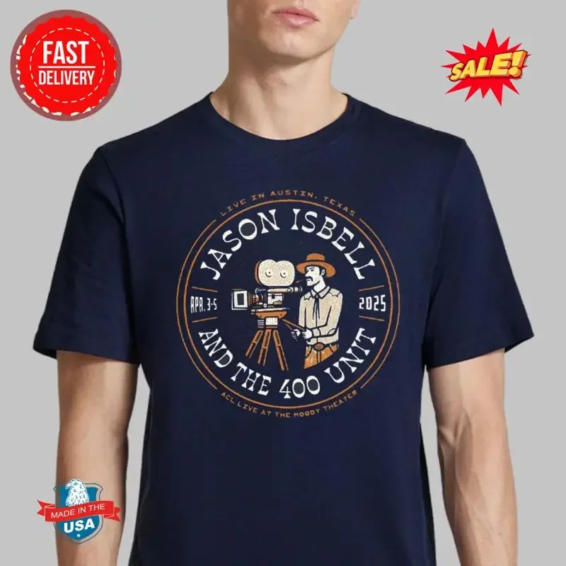 Jason Isbell And The 400 Unit 2025 Full Band Tour April 3 5 T Shirt