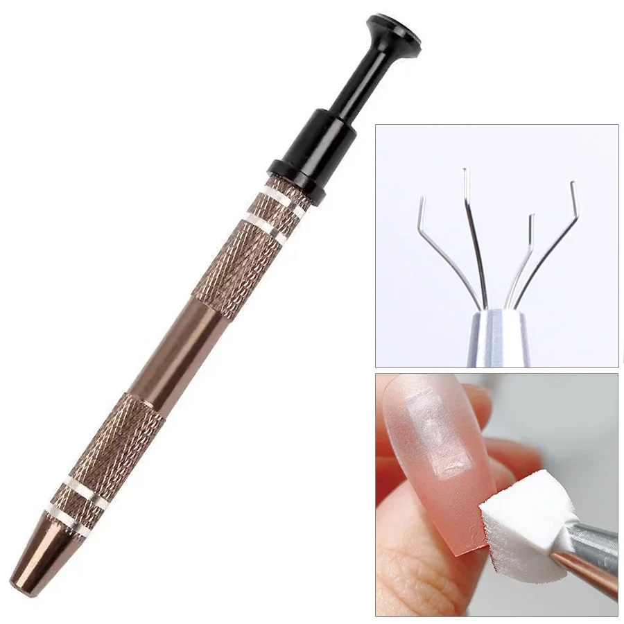 Nail Art Cotton Picker Claw Pen with Sponges for Small Parts Manicure Pickup Tool Set