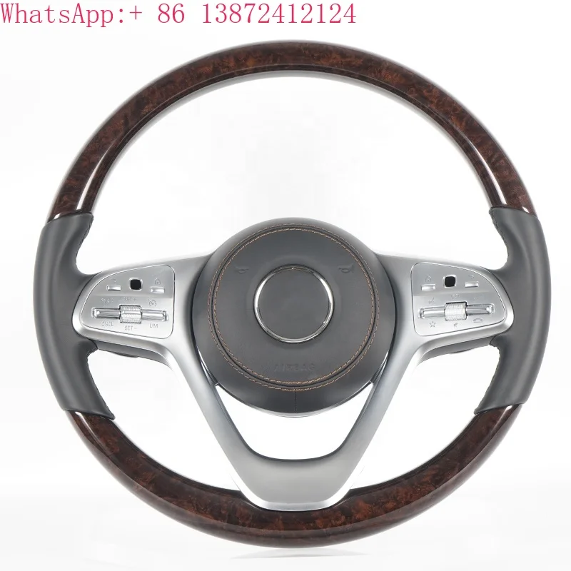 

C217 W211 W212 W221 W222 S63 C63 GLA45 C43 SLC for Mercedes-Benz AMG W204 W205 CLA GLA 45 Class Carbon Fiber Steering Wheel