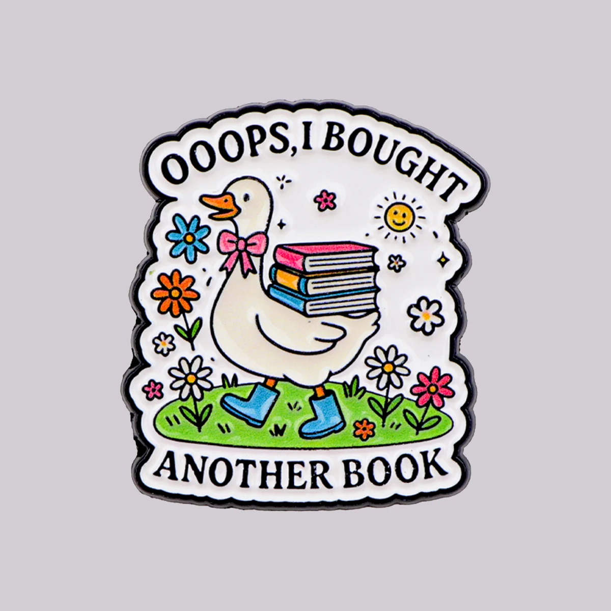 Ach, ich habe gekauft. ANOTHER BOOK Emaille-Anstecknadel Niedliche Gänse-Brosche Anstecknadeln Abzeichen Kleidung Accessoires Modeschmuck Geschenke