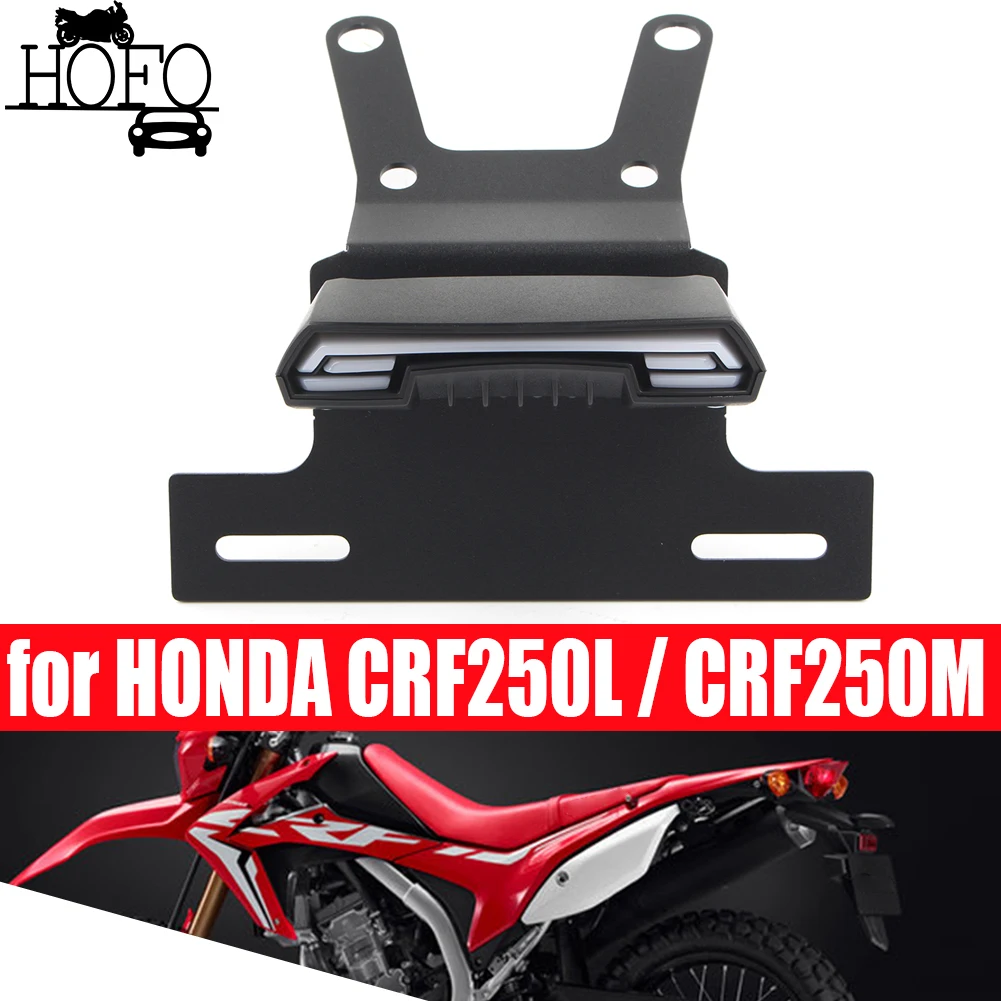 

Motorcycle Accessories License Plate Bracket Holder Fender Tail Tidy Light for HONDA CRF250L / CRF250M 2013-2021