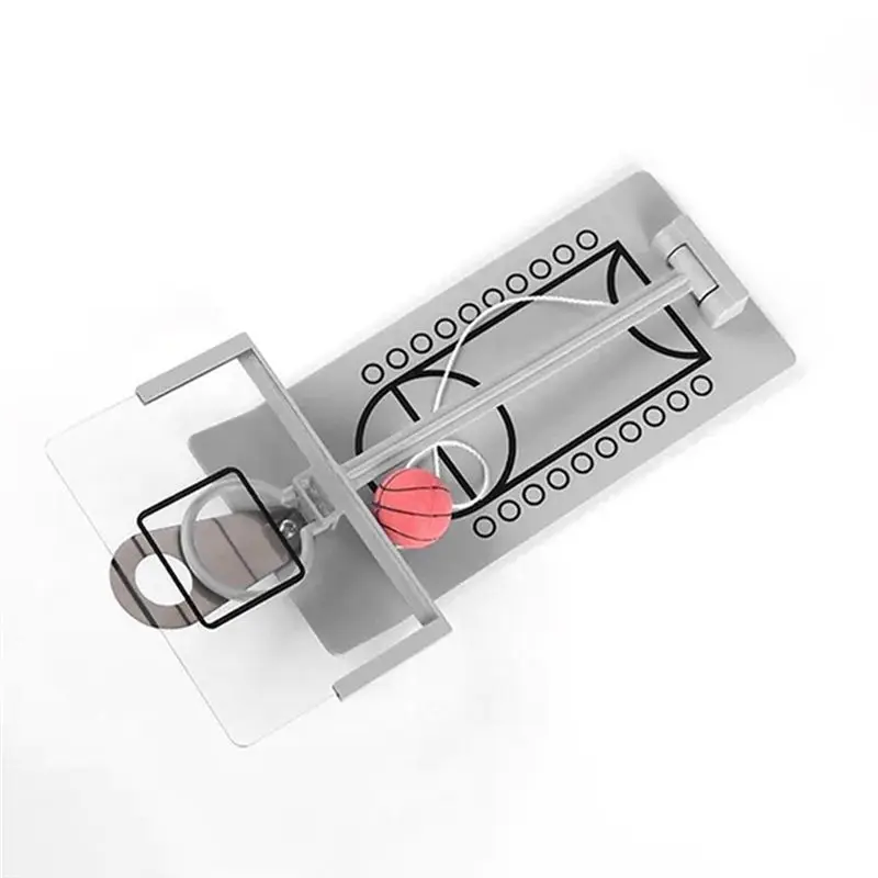 Desktop Stress Relief Folding Basketball Machine Handheld Mini Fun Basketball Hoops Office Desktop