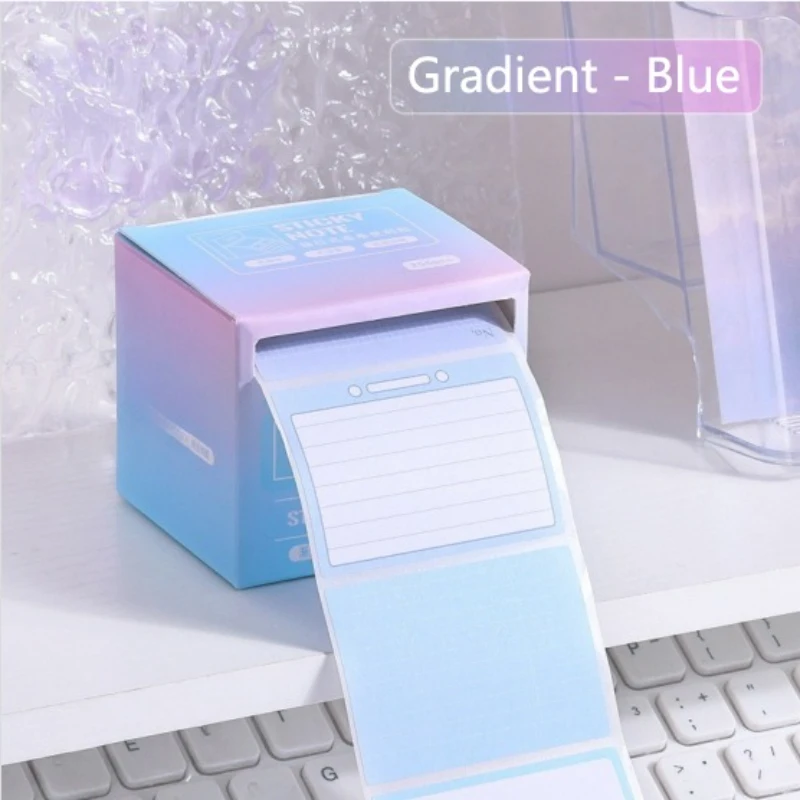 Gradient Color High Appearance Level Pull-out Sticky Notes Cute Cartoon Error Note Stickers Student Full-adhesive Index Label