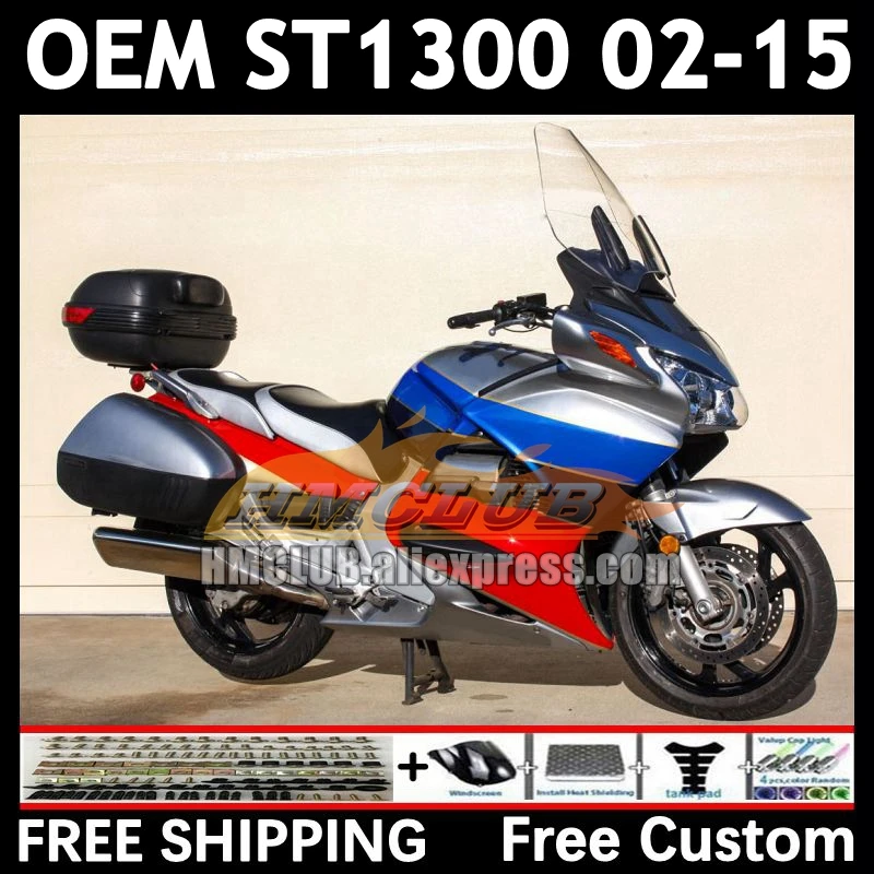 STX1300 For HONDA Pan European ST1300 88No.74 ST-1300 ST blue silver 1300 02 03 04 05 06 07 08 09 2010 2011 2012 2015 Fairings