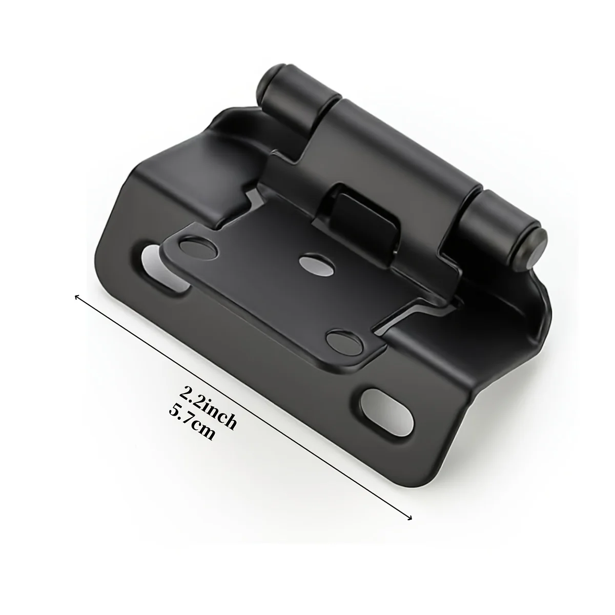 Set of 2 Overlay Partial Wrap Cabinet Door Hinges, Self-Closing Cabinet Hinges, Suitable for Kitchen Cabinet Doors
