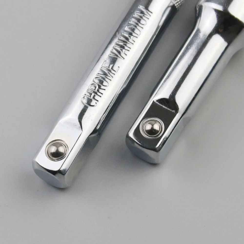 4pcs/set New 1/4‘’ Socket Extension Bar Adjustable 50/100/150mm Sleeve Ratchet Wrench Steel Extension Rod Electric Wrench