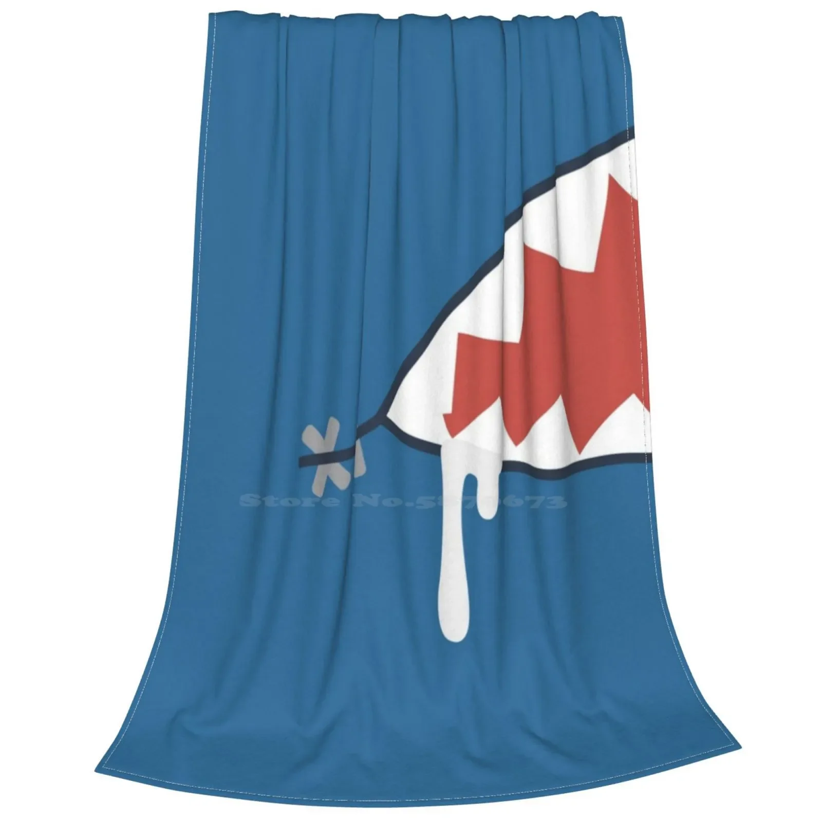 Gura Shark Best Selling Room Household Flannel Blanket Shark Gura Gawr Hololive Virtual Bloop Anime