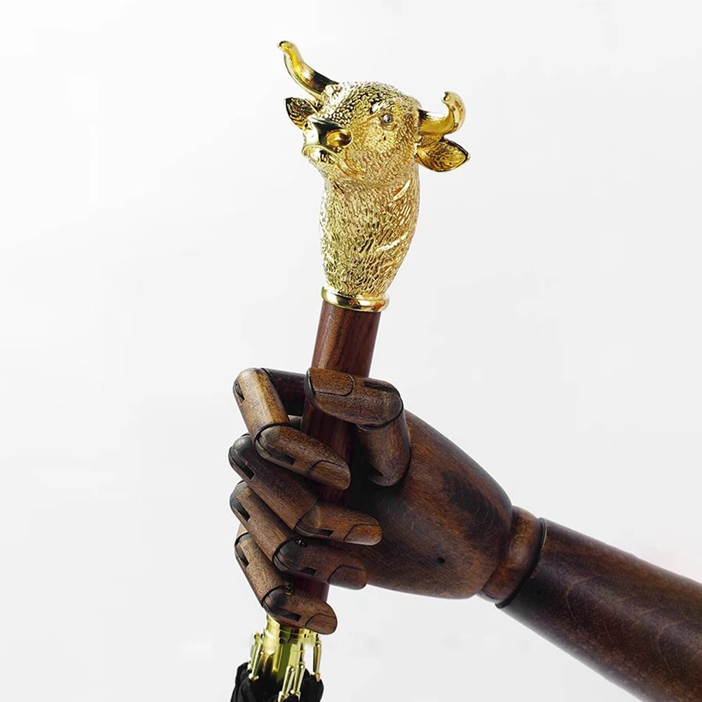 

Металлический зонт с ручкой, роскошные ретро-зонтики, ветрозащитный зонтик, защита от ультрафиолета, мужской деловой зонт, подарки для путешествий