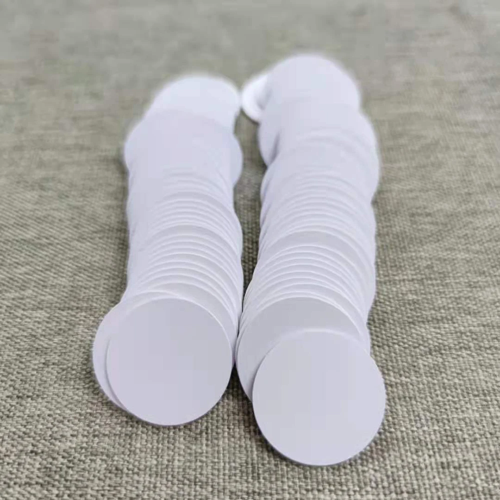 Kartu klon salinan NFC dapat ditulis ulang, 25mm 13.56Mhz UID dapat diubah 1K S50 PVC Tag koin sektor 0 blok 0