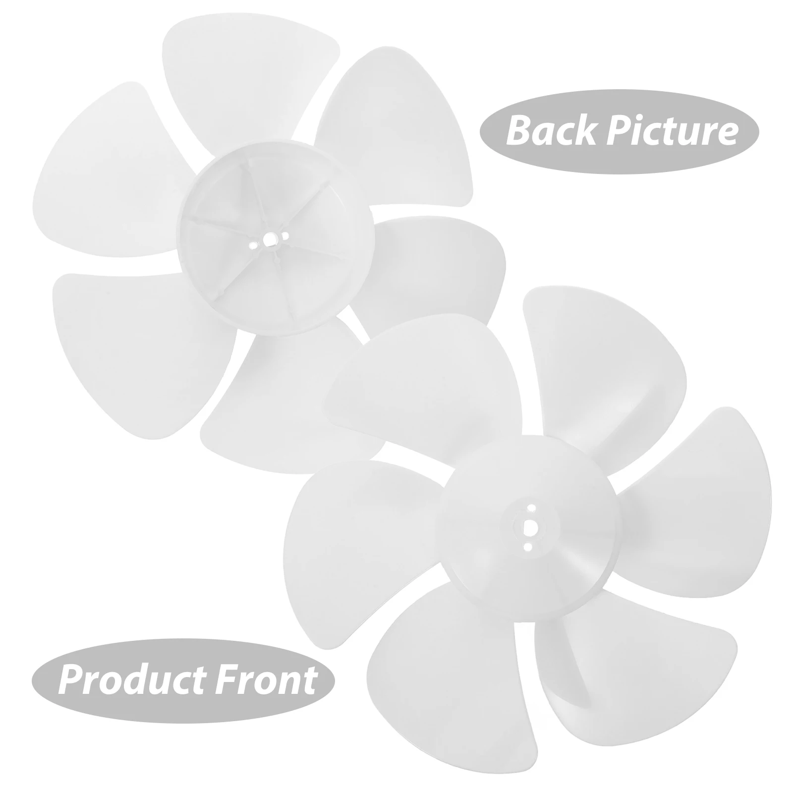

6 Blade Fan Accessories White Replacement Parts for St Pedestal Table Fans Repair Supplies Lightweight Anti