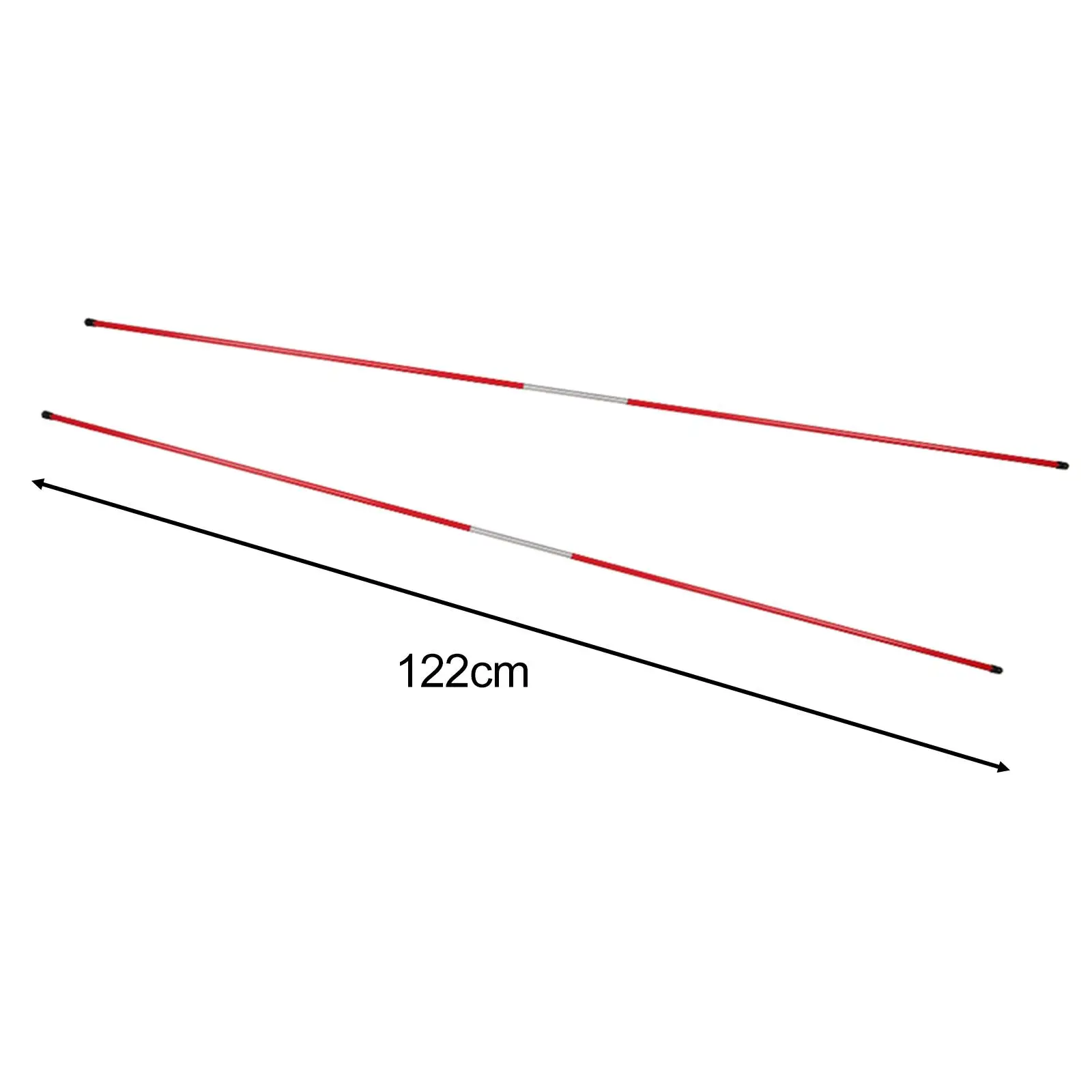2x عصا محاذاة الجولف تهدف مضرب التدريس للمبتدئين في ممارسة الحديقة
