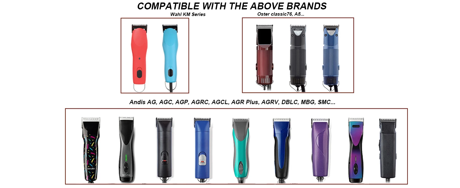 5FC Blade Dog Grooming Clipper Ersatzklingen, kompatibel mit Andis Hundeschermaschinen, abnehmbare Keramikklinge und Edelstahl – Detail 2