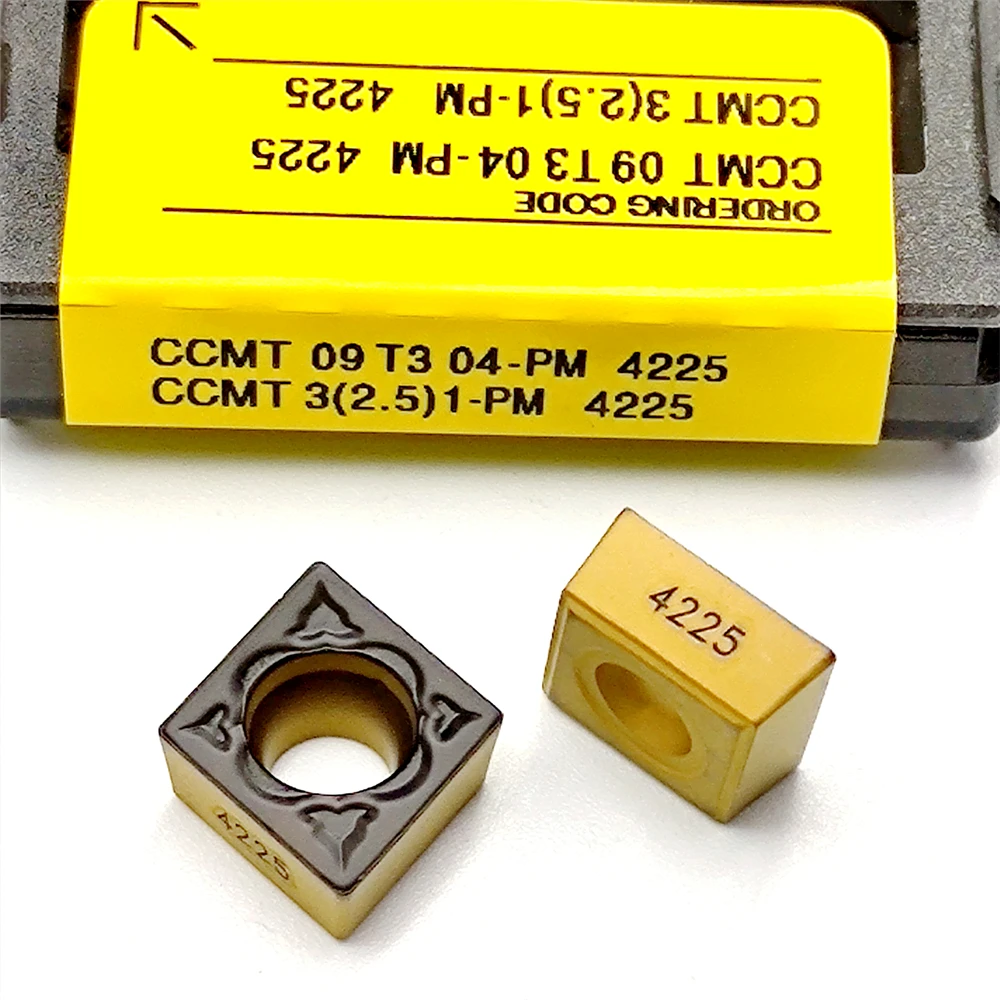 

CCMT09T304 CCMT09T308 Carbide Turning Insert PM4225 for Lathe Tools CNC Machining CCMT 09T304 09T308 PM 4225 Turning Tools