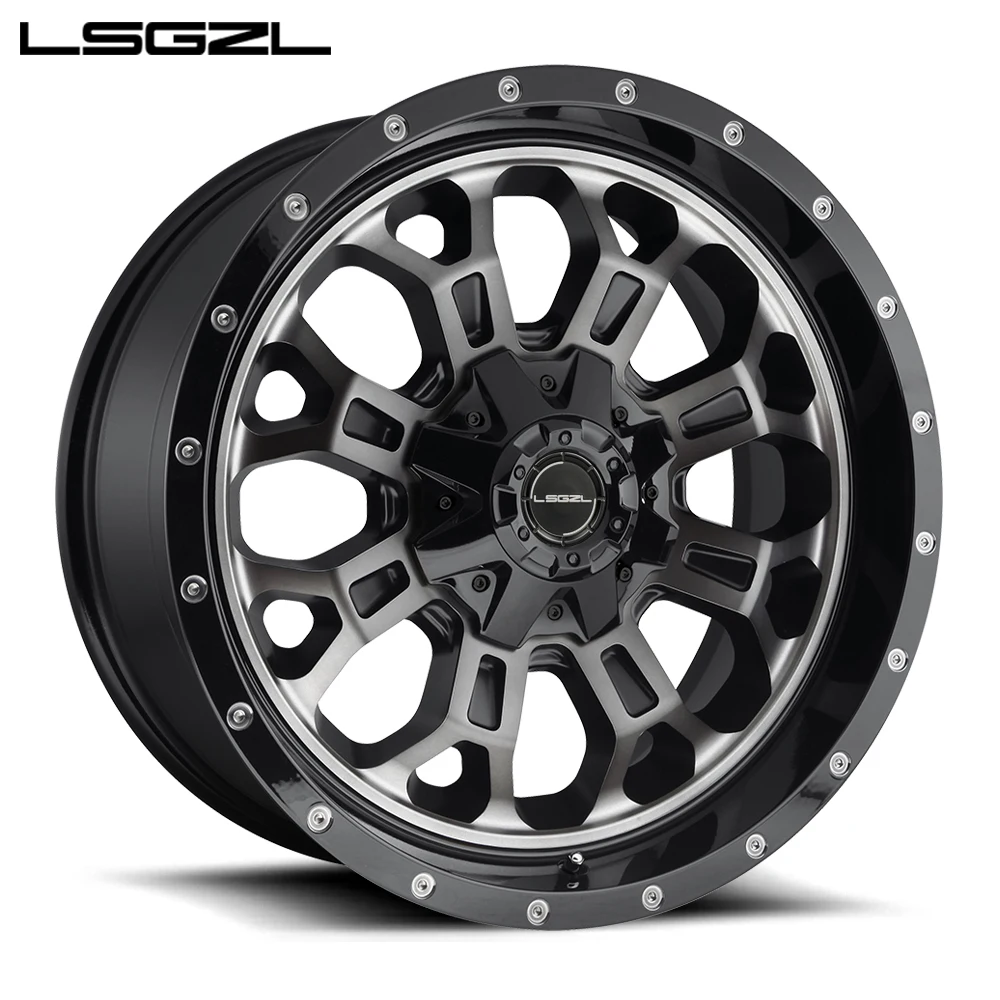 custom 15 16 17 18 20 21 22 24 inch beadlock off road wheel 5x120 5x130 6x139.7 for SUV wheel rims