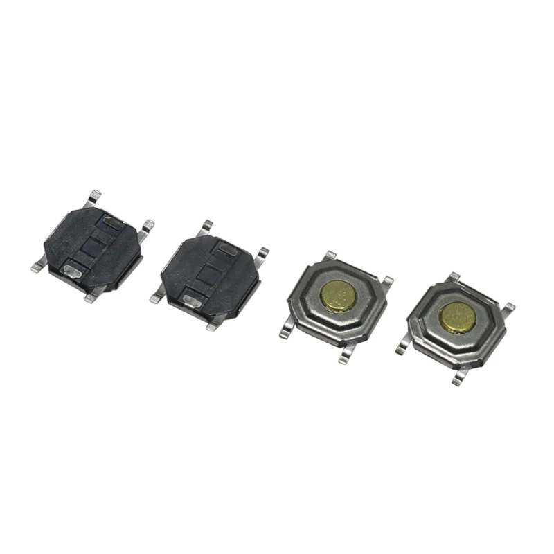 【100-20PCS】4X4X1.5MM tactile switch button / microswitch LCD chip 4-pin waterproof copper head copper key