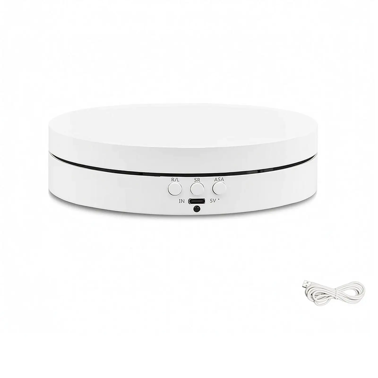 360 Degree Electric Rotating Display Base Turntable Stand with Reversible Rotation for Product Photography Art Decor Showcase
