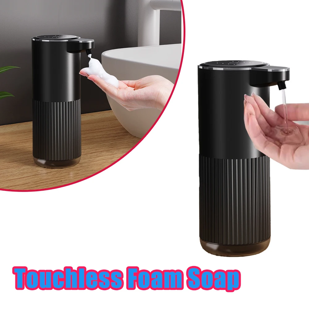 

Wall Mounted Automatic Foam Soap Dispenser Touchless Rechargeable for Kitchen Bathroom Sink Dish Soap Shampoo Large Capacity USB