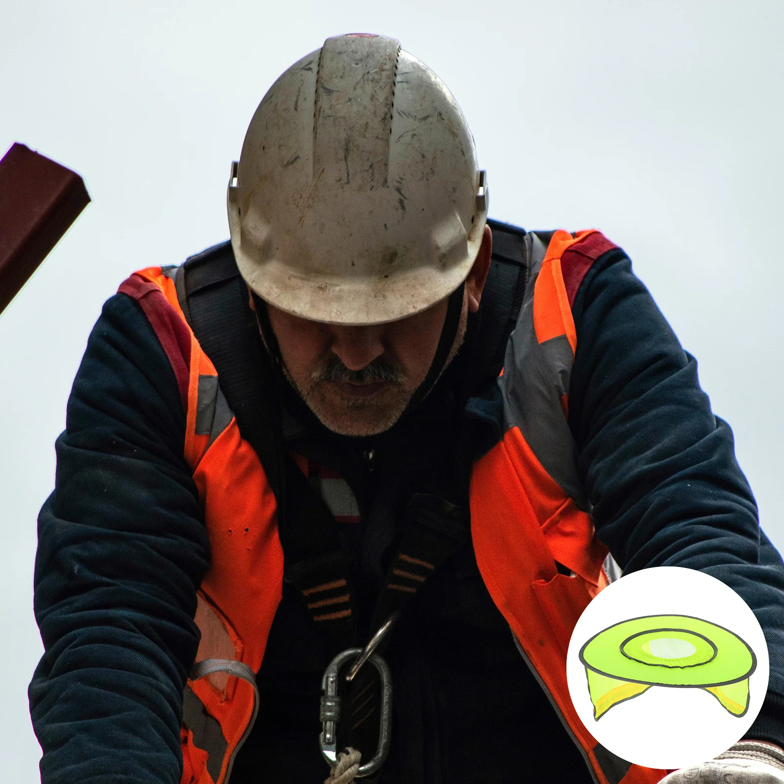 

Safety Sun Shade with Full Brim Mesh Visor for Construction Workers Heat Resistant Outdoor Protective Hat Accessory