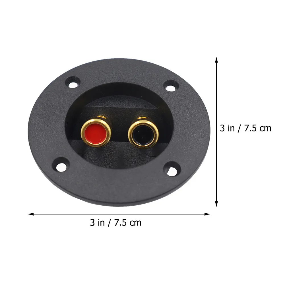 2Pcs Speaker Terminal Connector Zinc Alloy Plated High Precision Binding Post for Subwoofer Box Audio System Upgrade