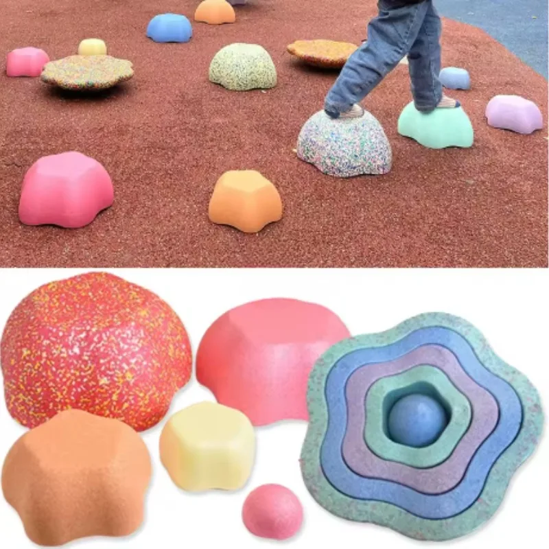 โฟมสมดุล Stepping Stone ของเล่นเด็กกีฬา Touch Sensory Integration การฝึกอบรม Sensory อุปกรณ์เกมกลางแจ้งสําหรับเด็ก