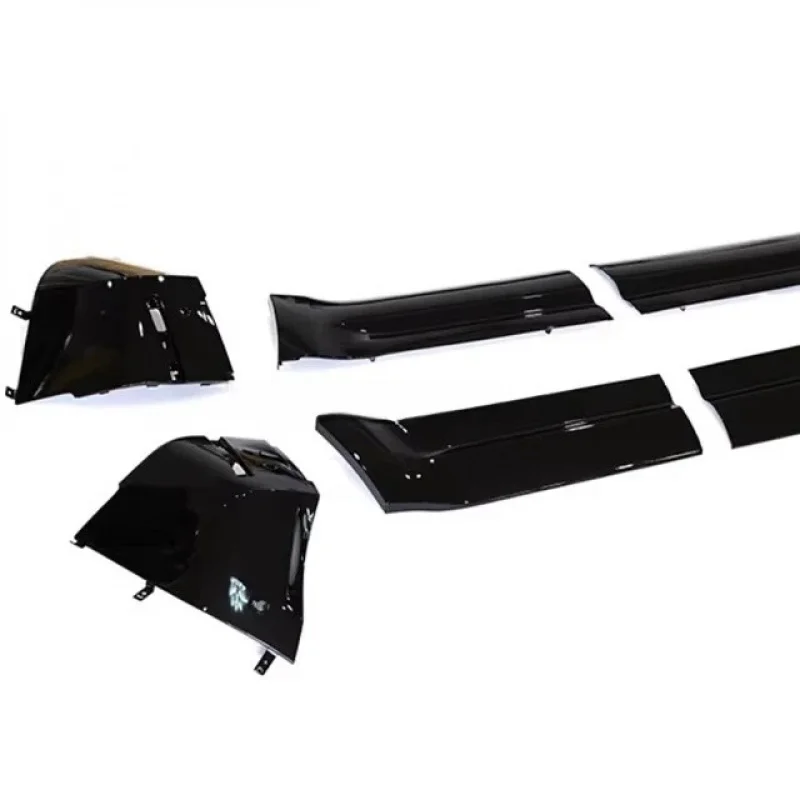 

On Sale Black Bodykit Front And Rear Bumper Wrap Angle Side Skirts Door Trim Panel