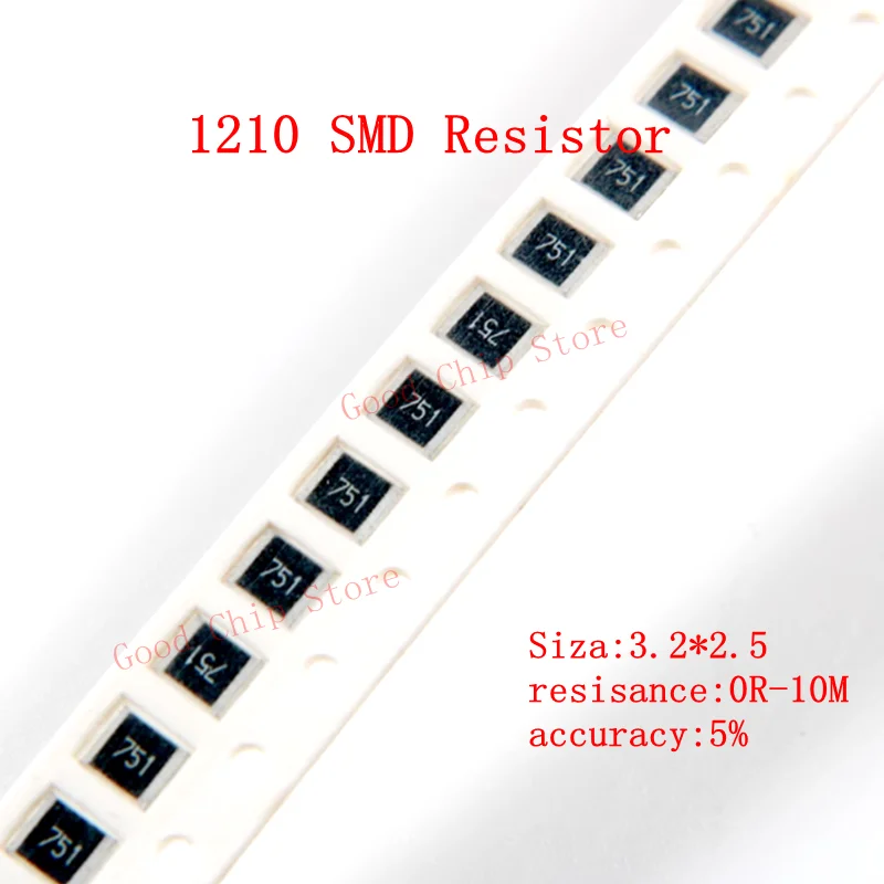 100Pcs 5% 1210 Smd …