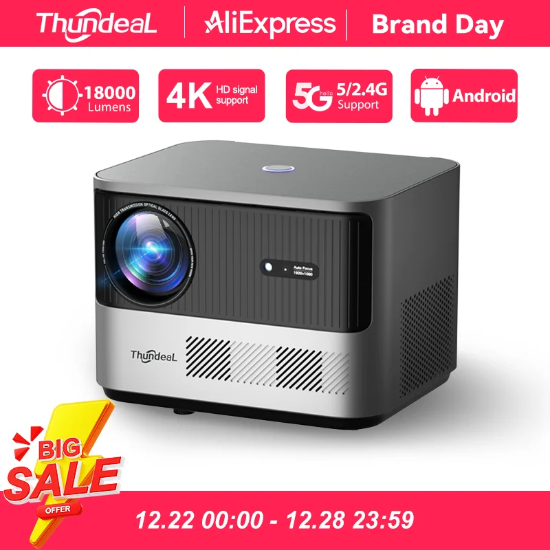 Проектор ThundeaL TDA6 Full HD, 1080P, 2K