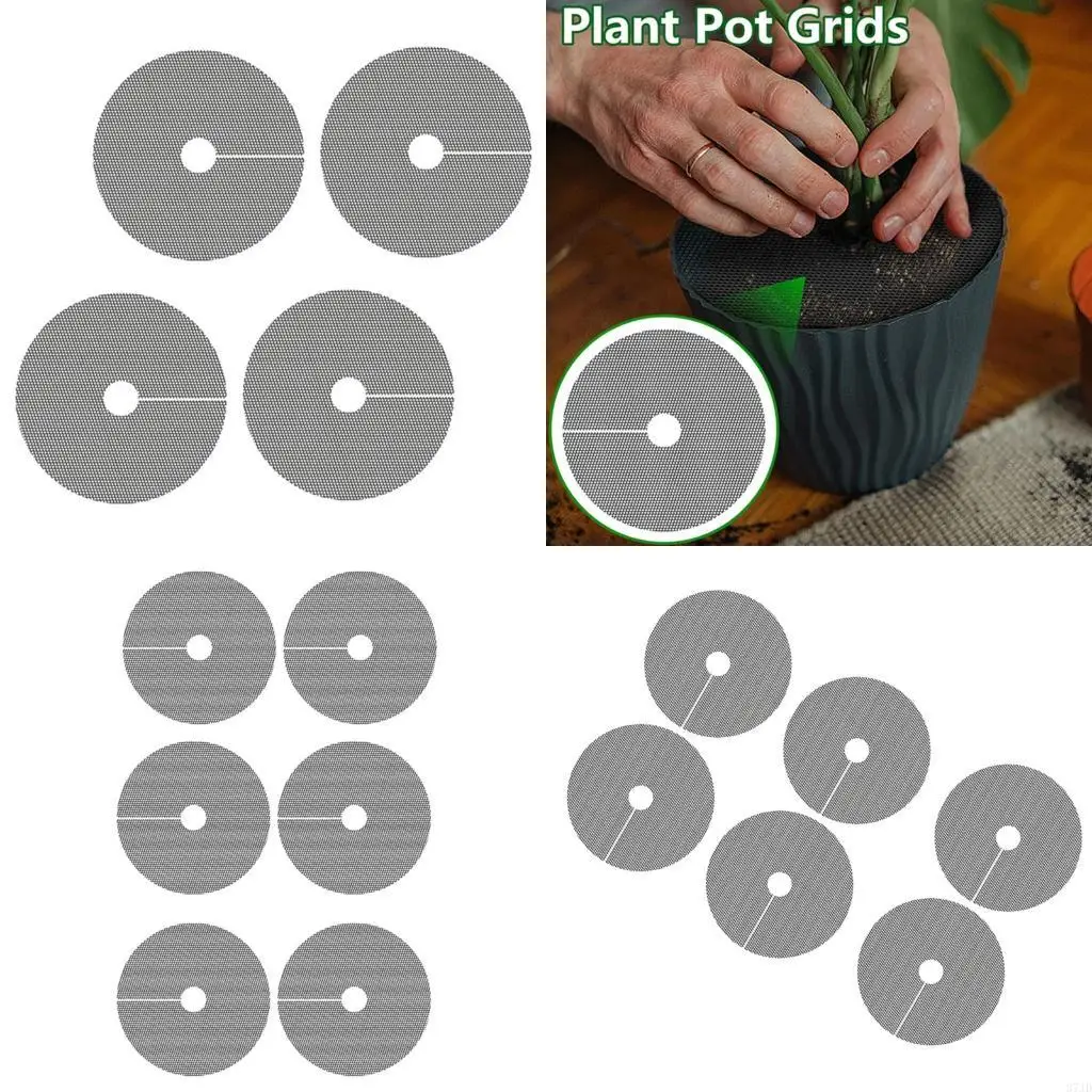 

Weather Resistant Adjustable Plant Protector Pad For Potted Plant Indoor Outdoor Use Polyethylene Garden Mesh Soil Cover 37JD