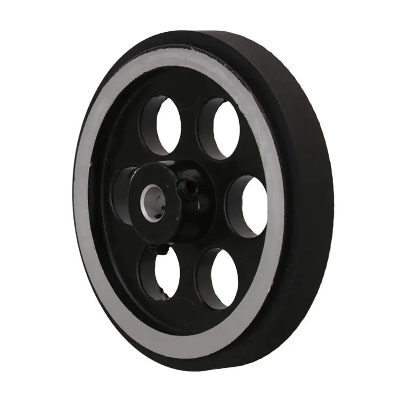 New 4X, 200X6mm Industrial Aluminum Rubber Measuring Rotary Encoder Meter Wheel