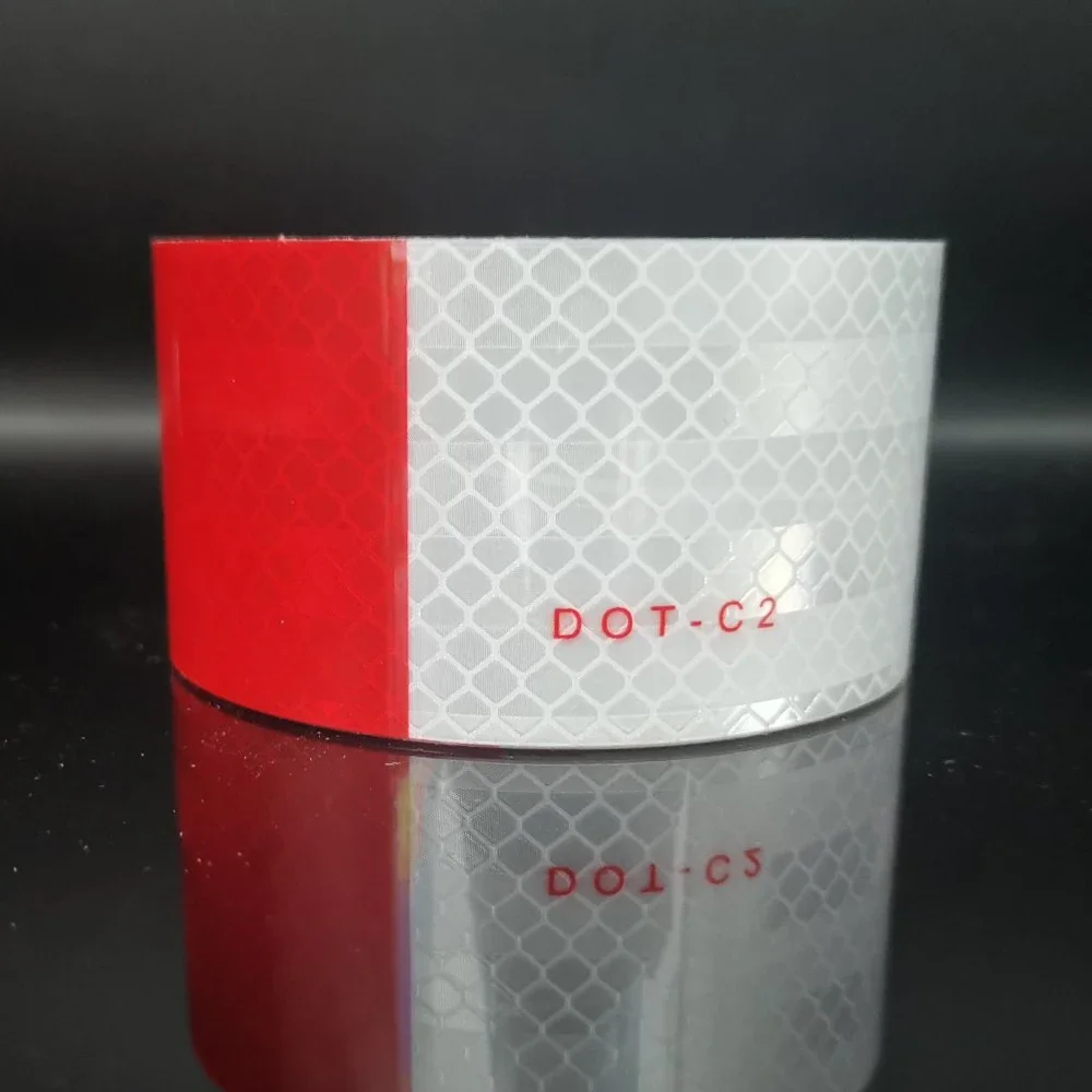 3M/5M Reflective Tape Outdoor Waterproof Conspicuity Strong Adhesive Reflector Tape Warning Safety for Trailer Truck Boats Sign