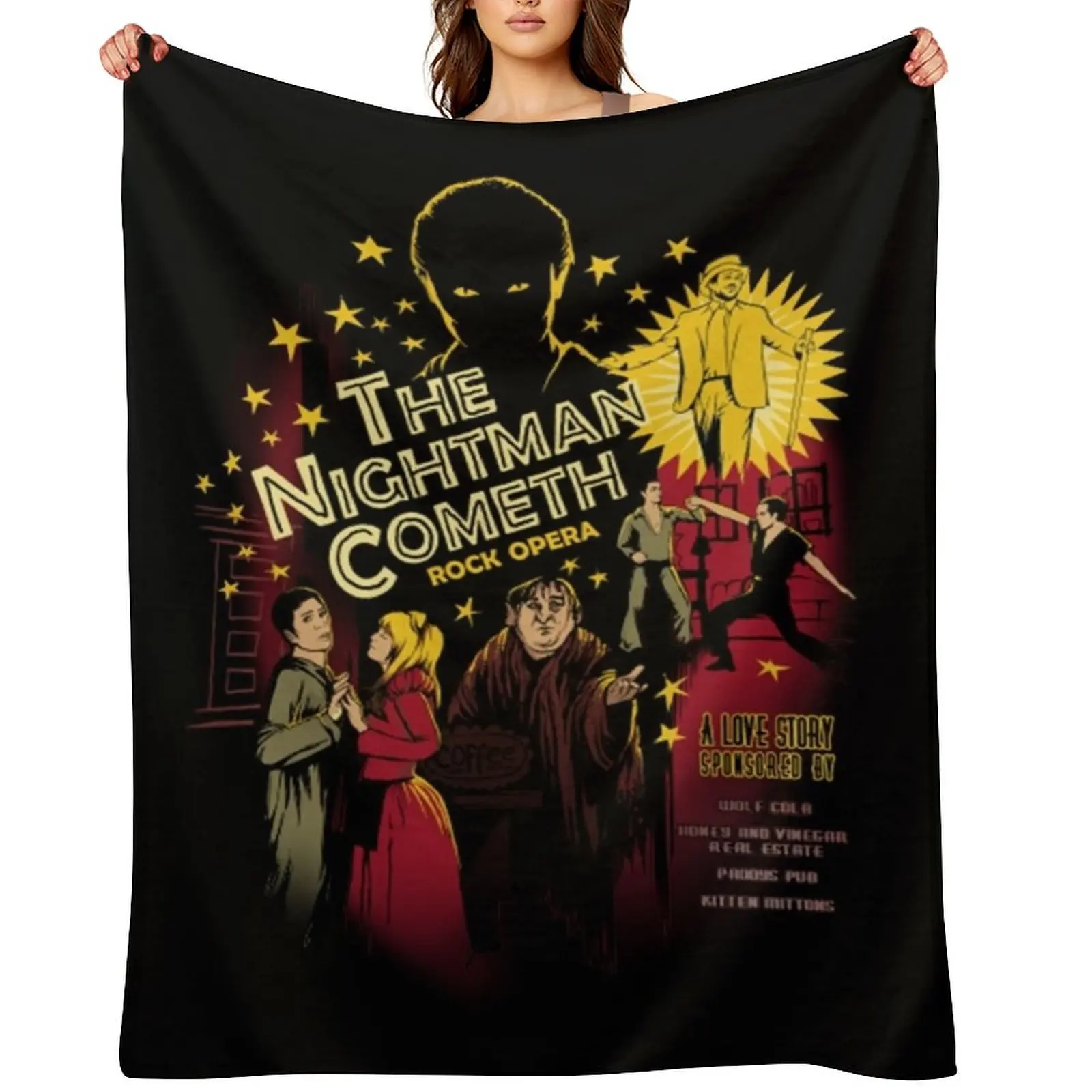 

The Nightman Cometh Throw Blanket Furry Comforter Personalized Gift Nap Blankets