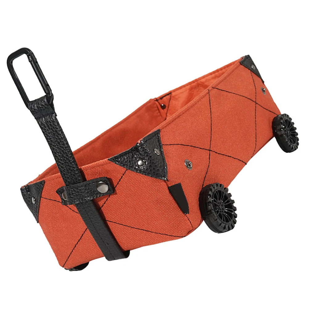 

Multi-Functional Camping Storage Car-Mounted Tissue Holder Foldable Trolley Design Oxford Cloth Cart Shaped Box For Outdoor