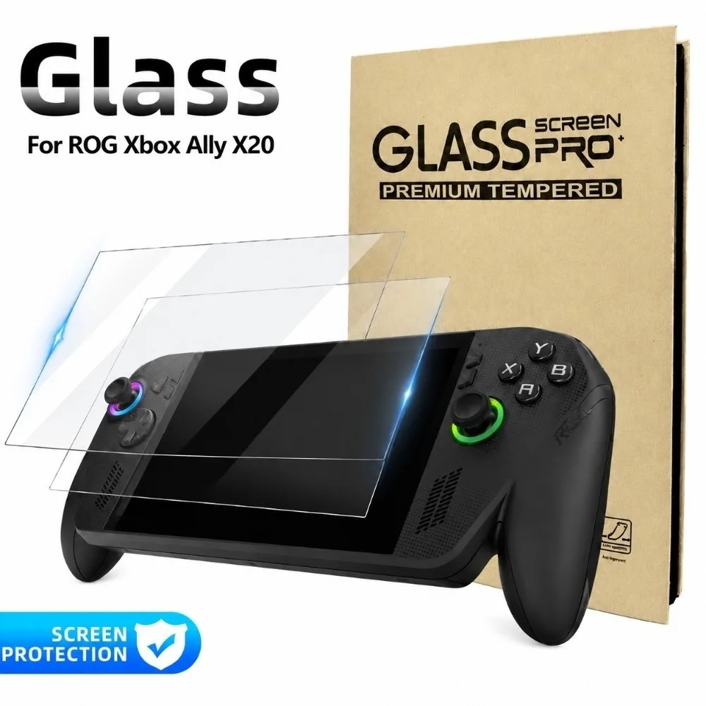 9H Game Console Screen Protector Curved Edge Anti Scratch Protective Film Anti Fingerprint Explosion-proof for ROG Xbox Ally X20