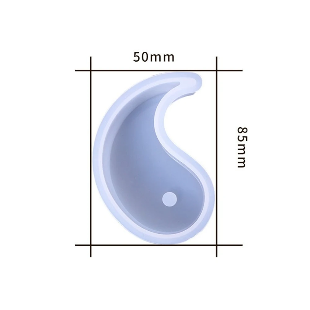 Moldes de Silicona AEE8, Molde para Velas Yin Yang, Molde para Jabón Tai Chi, Molde para Aromaterapia, Molde para Resina Epoxi, Molde para Chocolate y Dulces