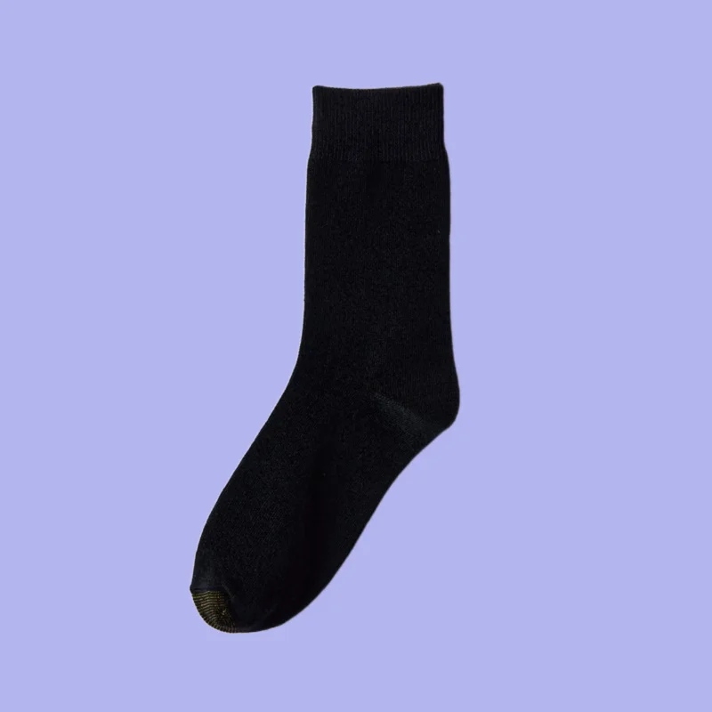 5/10 Pairs Summer Black Leather Shoes Long Socks Business Pants Medium Length Thin High Socks Suit Socks Men's Long Socks