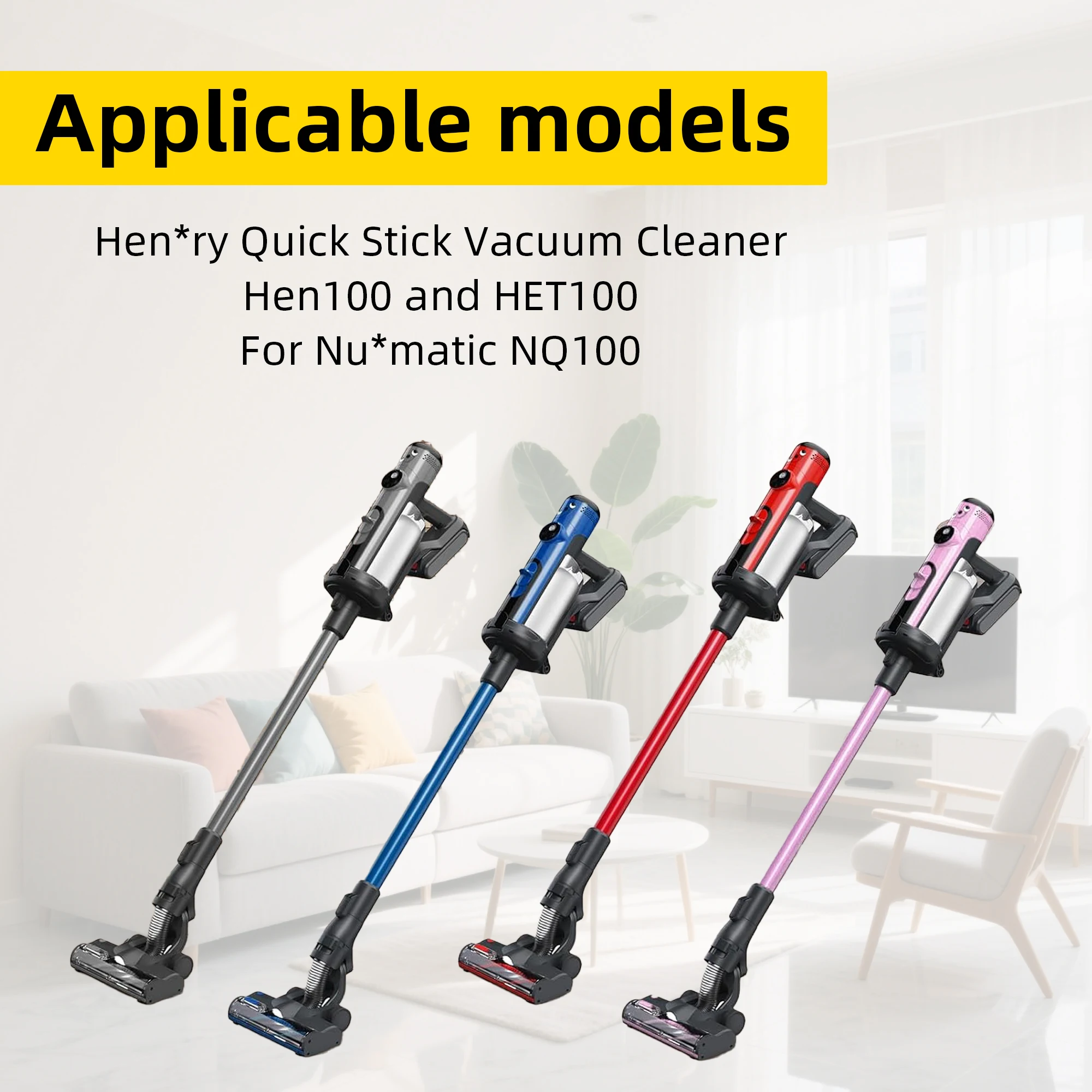 10 мешков Hoover, совместимых с пылесосом Henry Quick Stick Hen100 и Numatic NQ100