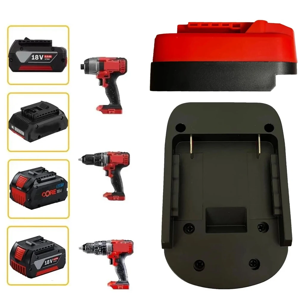 Adapter for Bosch to for Bauer 20v MAX Cordless Power Tools Compatible with Bosch 18V GBA Series Battery Converter BS18BAU
