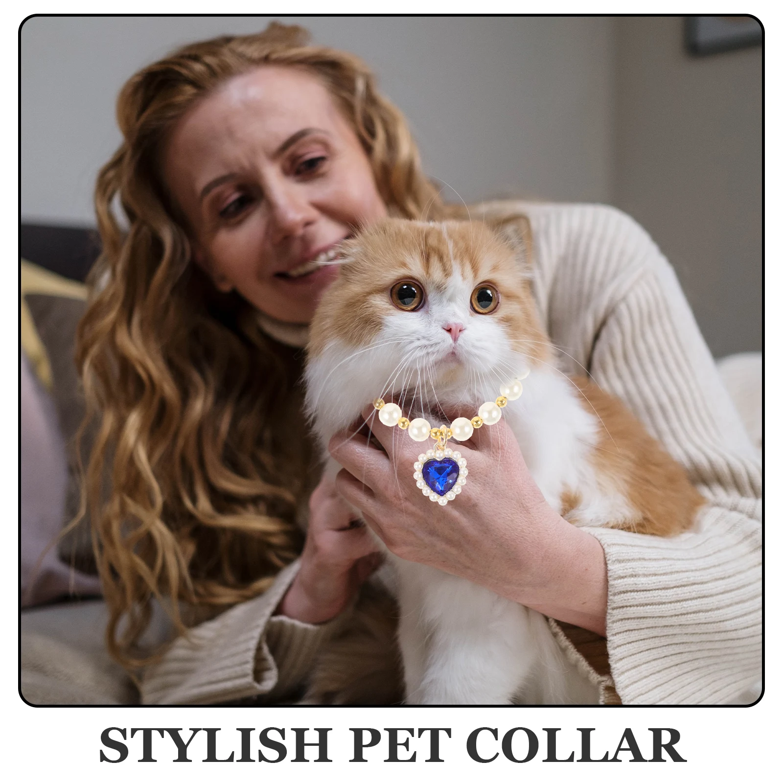 

Cat Accessory Dog Necklace Accessories Jewelry Collar Pearls Animal Adjustable Pet
