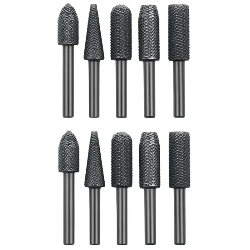AB41-Rotary Rasp File Set For Metal Derusting Electric Grinding Home Power Tools Rotary Tools Tools Part