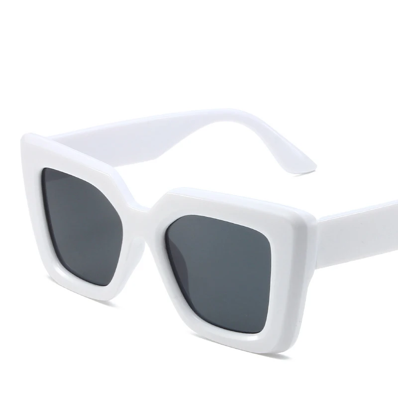 New Vintage Sunglasses Women Men Square Big Frame Sun Glasses Female Brand Designer Retro Shades Fashion Cat Eye Sunglasses