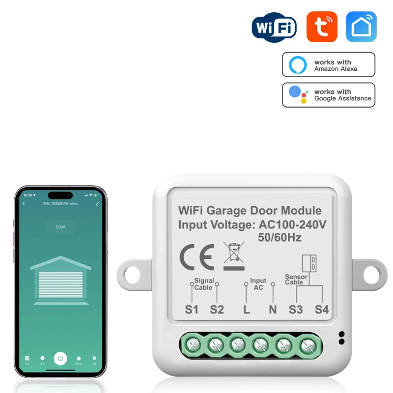 

Модуль управления умным таймером для гаражных дверей с поддержкой Wi-Fi