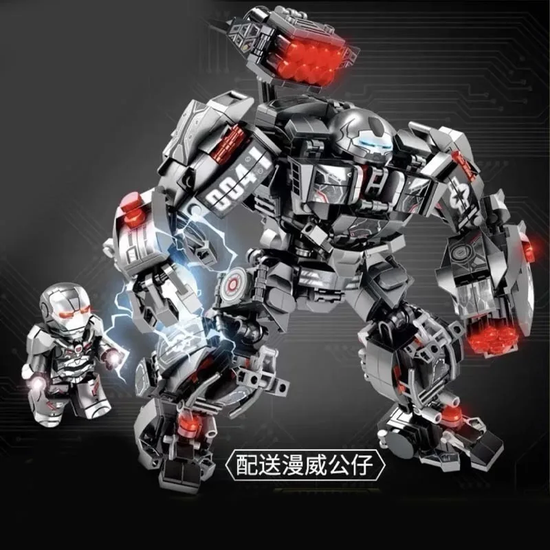 2024 Iron Man Hulkbuster Building Blocks Anime Marvel MK44 MK26 MK85 Mecha Action Figure Bricks Toy For Children Christmas Gifts