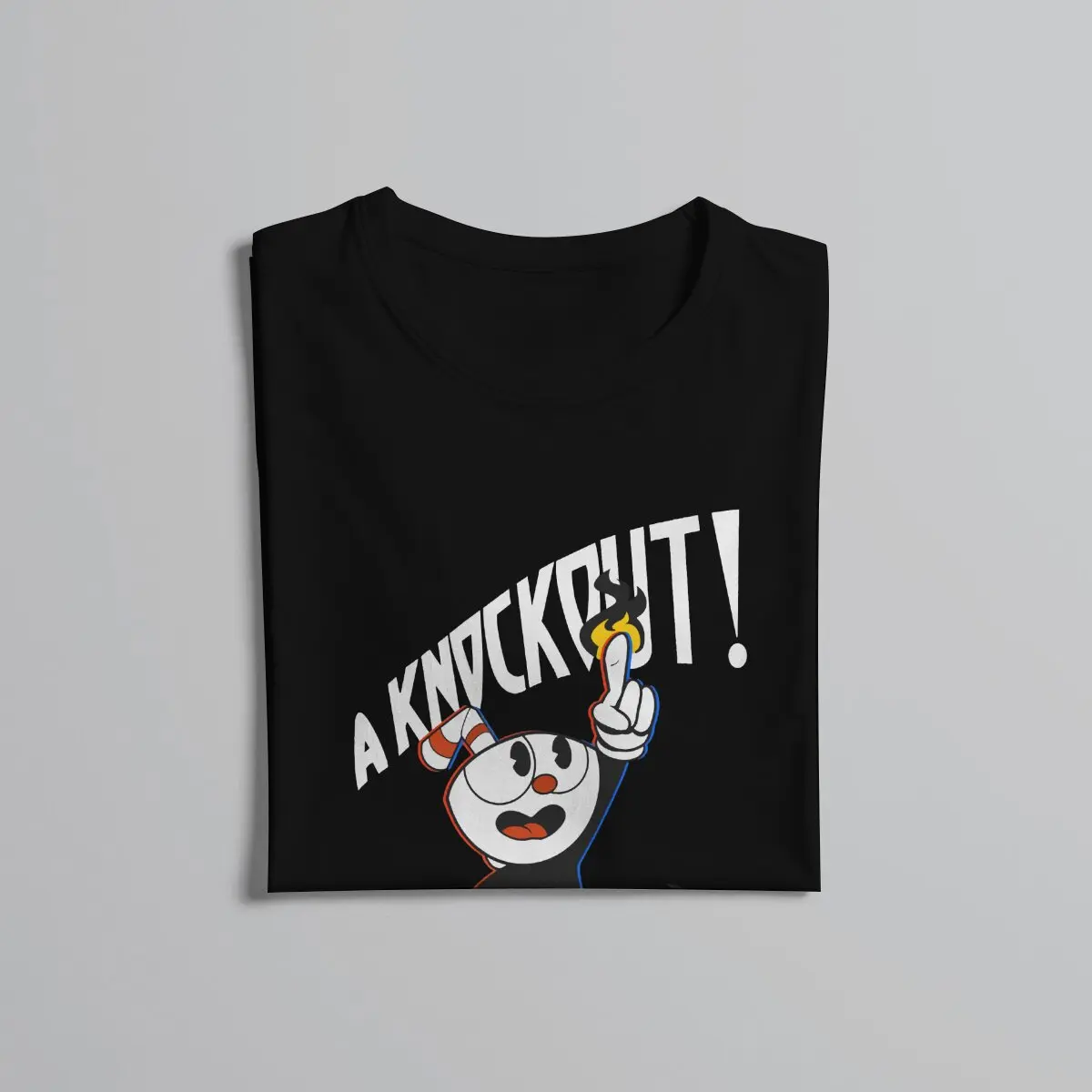 It\'s A Knockout TShirt For Male Cuphead Ms Chalice Game Clothing Style T Shirt Soft