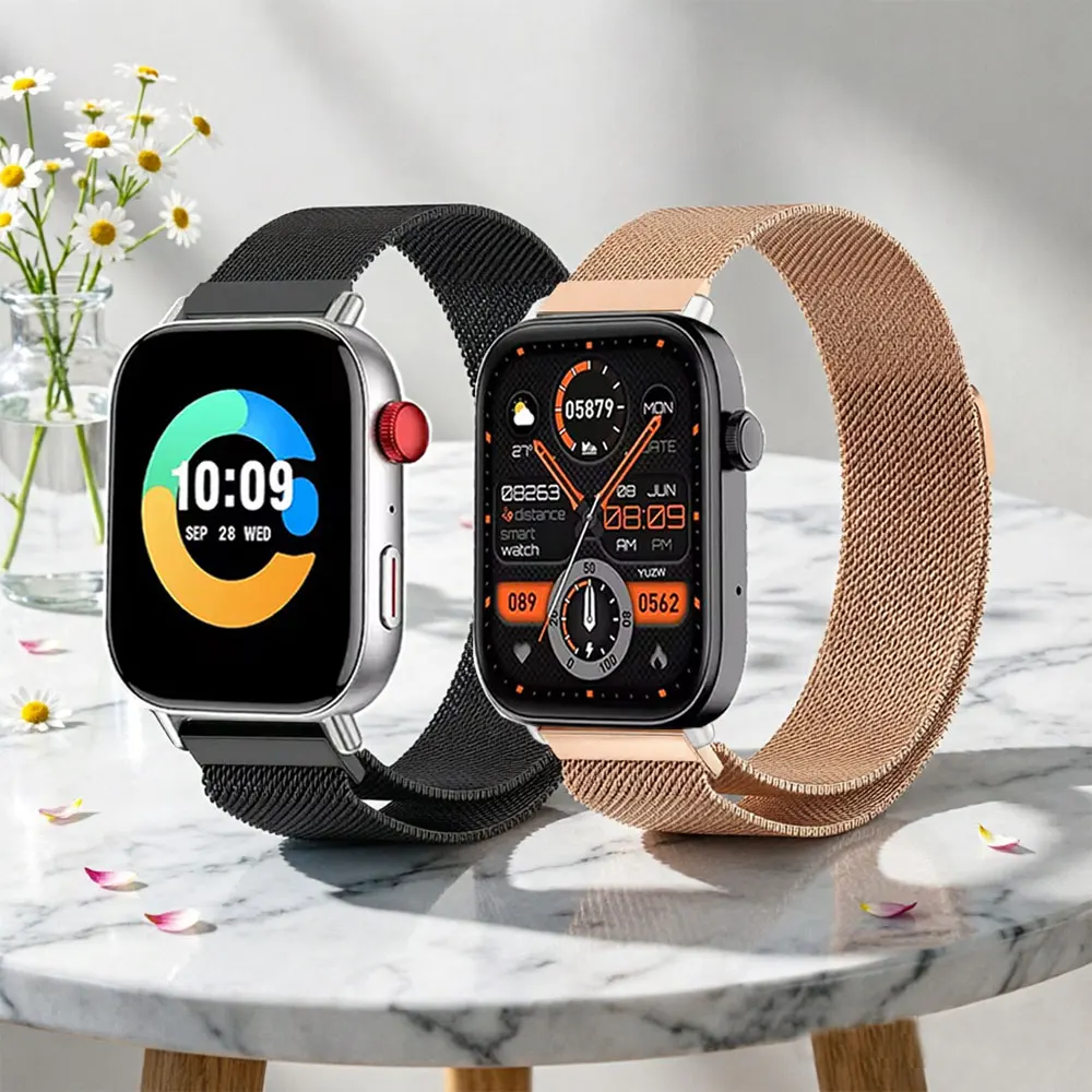 20mm 22mm Milanese Loop For COLMI C8 Max Magnetic Bracelet Band For COLMI i28 Ultra P86 P81 P28 Plus/V75 GPS M42 M41 M40 Strap
