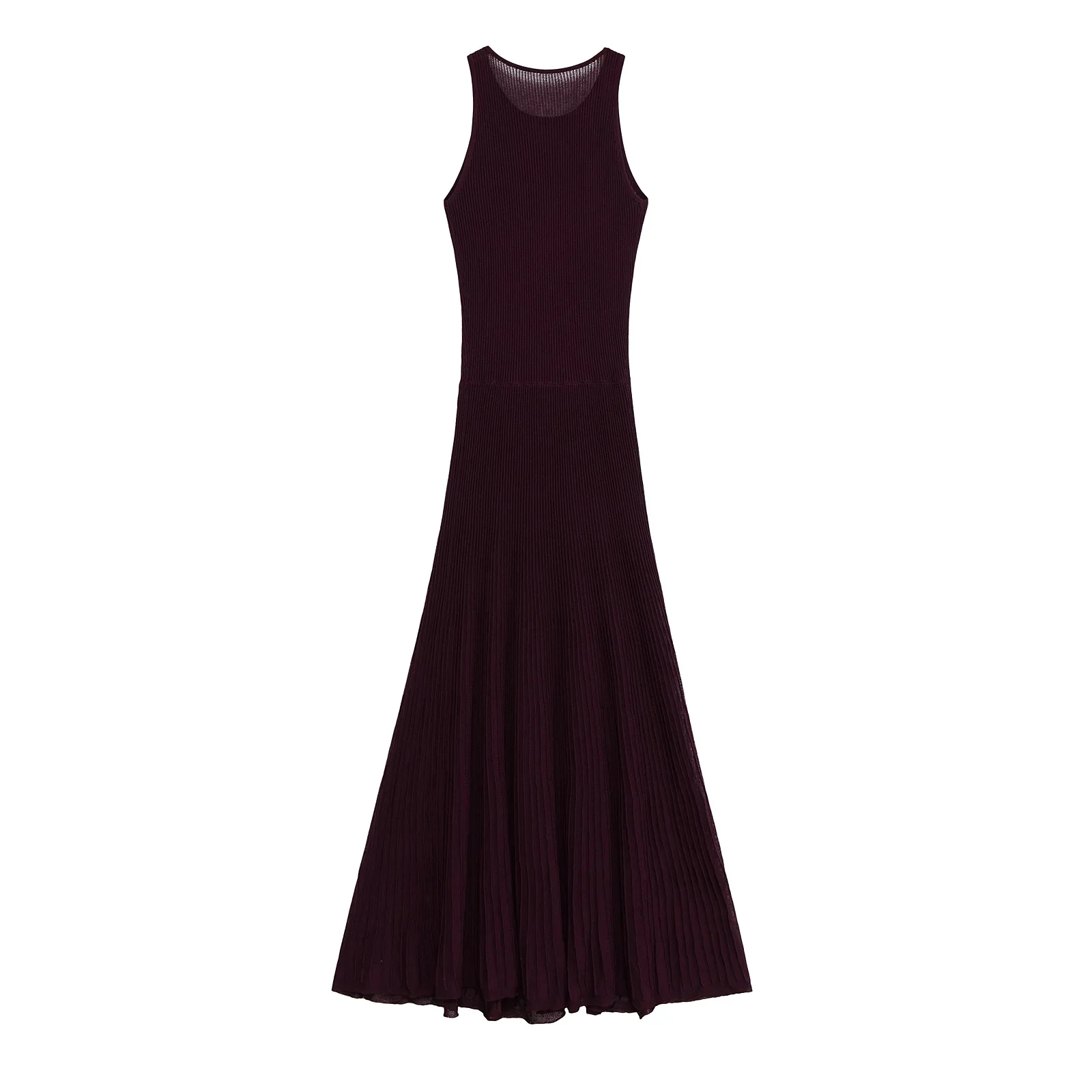 Women Elegant Summer Bodycon Midi Dress for Women Sexy O Neck Sleeveless Holiday Beach Parties and Club Dress Outfits 0014015