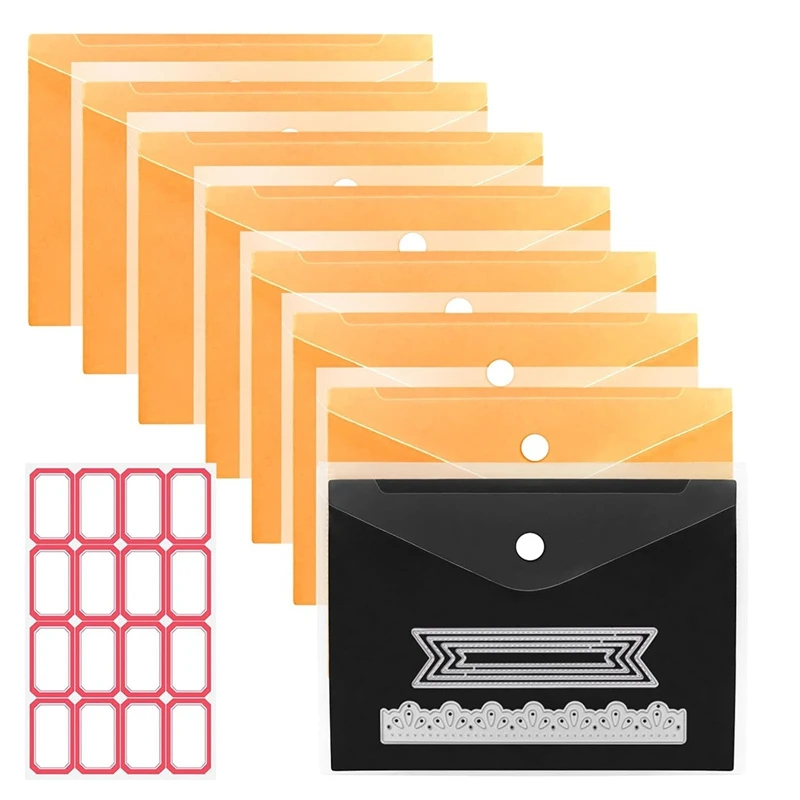 شريط ورقي مغناطيسي يستقر وملصقات ملصقات ، ختم ، قطع ، صنع بطاقات ، سميكة ، 8 عبوات